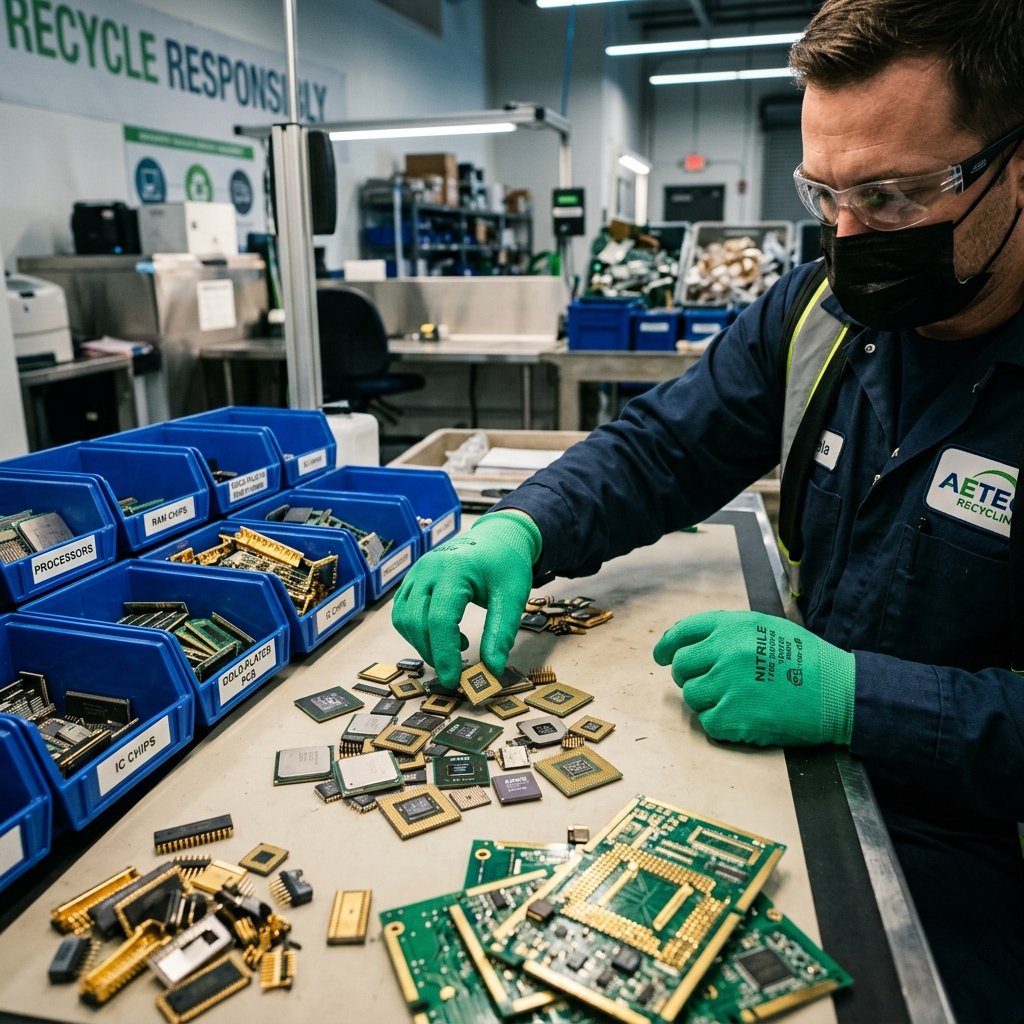 Urban Mining and E-Waste Recycling Process